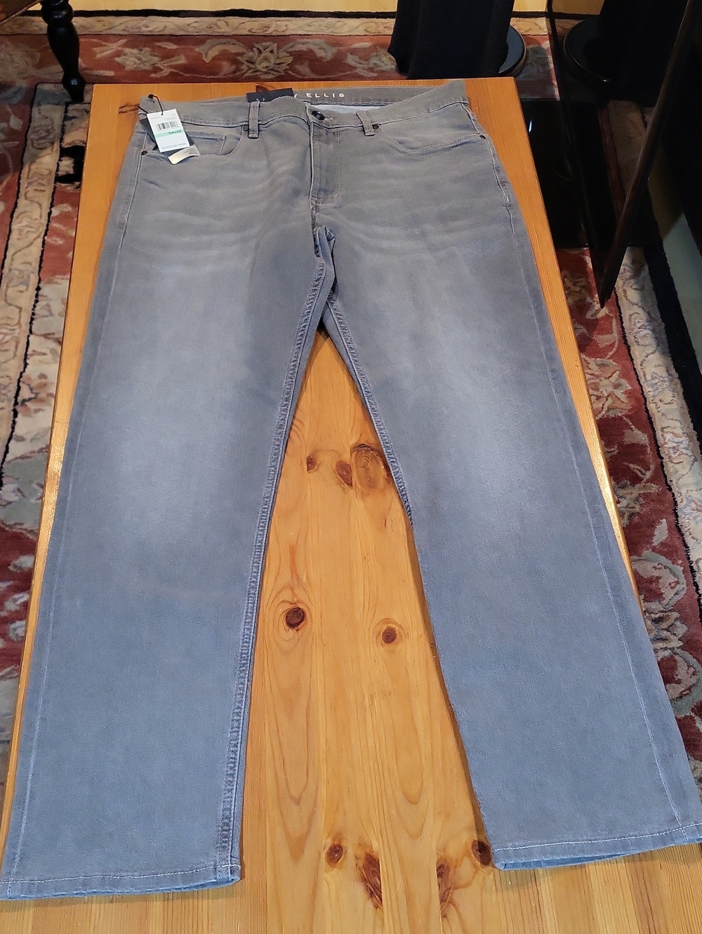 Perry Ellis Straight Men’s Jeans - Light Gray